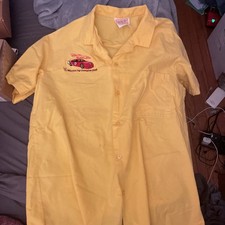 NASCAR Vintage Bill Elliott Champion 1988 Button Down Winston Cup M Yellow