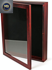 12X15 Large Shadow Box Frame, Deep Display Case, Red, Picture Frame, Graduation