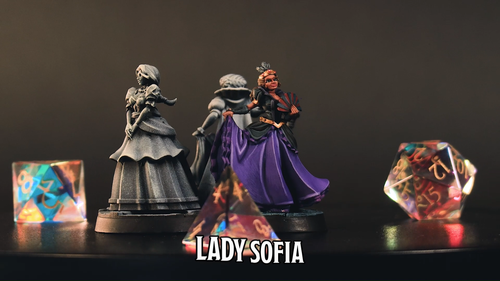 Noble Women | Dungeons and Dragons D&D 28-32mm Tabletop Townspeople Miniatures - Video 1 van 1