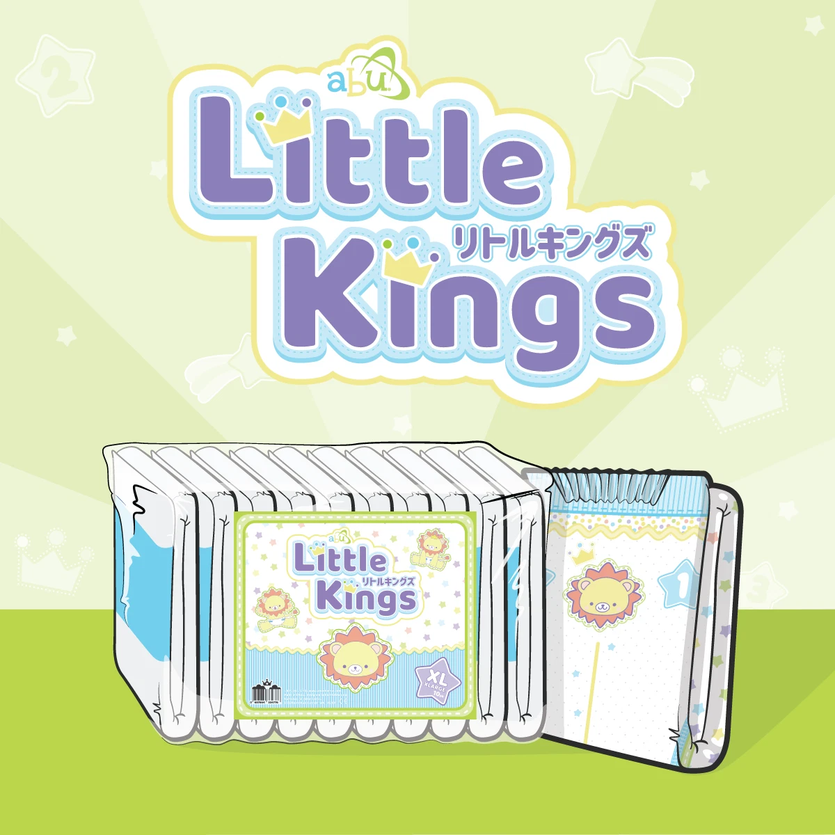ABUniverse ABU Little Kings Diapers Pack of 10/Case of 40 ABDL disposable
Opens in a new window or t