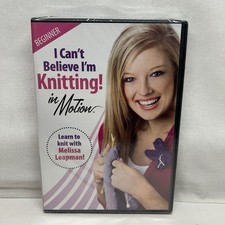 Leisure Arts Can't Believe I'm Knitting In Motion DVD New Sealed