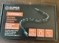 Super Brand Tools Superbit 360 Degree Screwdriver Extension Use On Any Drill 12”