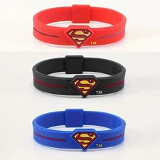Precision-Made Stable High-Performance Justice League Superman Silicone Bracelet