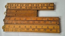 Vintage Rabone Boxwood Folding Rulers.
