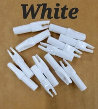 Bohning H. E. Nock Fits Easton "H"- Nock System   12PK    401024   WHITE