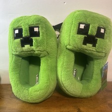 Minecraft Creeper Boys House Shoes and Slippers