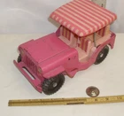 TONKA PINK JEEP PRESSED STEEL TOY TO RESTORE