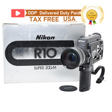 OH NEAR MINT w/BOX,Strap Nikon R10 SUPER 8mm Movie Camera 7-70mm f/1.4 JAPAN