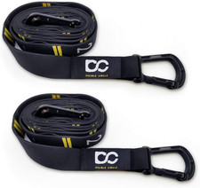 Quick Adjust Numbered Straps for Gymnastic Rings - Carabiner System and Exercise