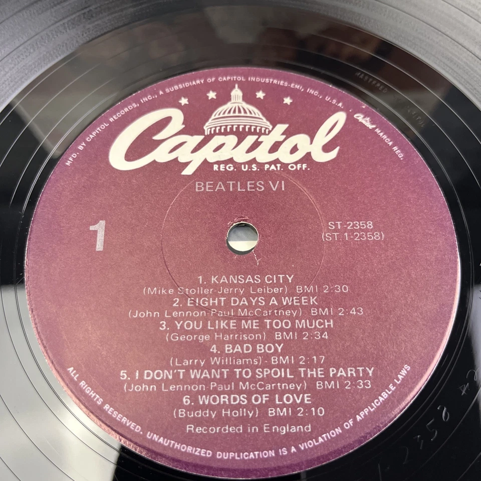 Beatles – Beatles VI USA Pressing LP Vinyl Record Schallplatte Rock - Bild 3 von 4