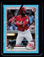 Quin Cotton 2020 Bowman Draft Sky Blue #BD-104 /499 Cincinnati Reds