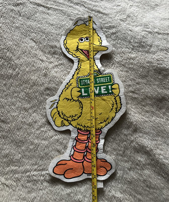 Vintage Muppets Sesamstraße Live - großer Vogel Filz ausgeschnitten Wimpel - Sammlerstück