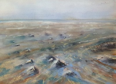 Bild-Picture - Aquarell- Original - Sea - Meer - Seascape - 26 X 36 cm 