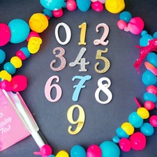 Ciondoli torta numero acrilico compleanno scritta fontB 2 pollici 3 pollici 4 pollici festa Anni