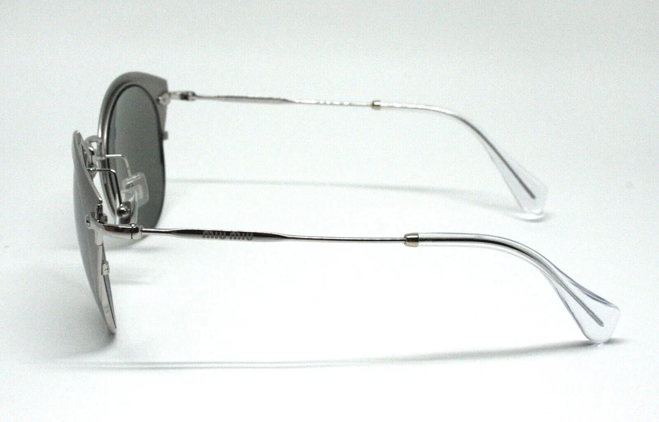 Gafas de sol Miu Miu MU53R VAE PLATEADAS ESPEJOS nuevas auténticas 52 Foto 4 de 4