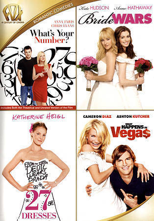 27 Dresses / Bride Wars / What Happens in Vegas / Whats Your Number DVD 4 Disc - Picture 1 of 1