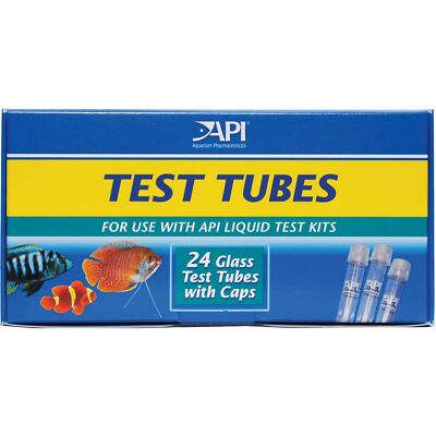 API REPLACEMENT TEST TUBES WITH CAPS For Any Aquarium Test Kit Including API ...