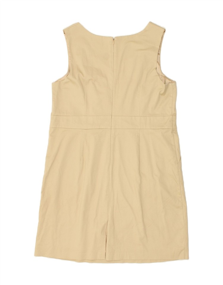 MOSSIMO Womens Sleeveless Shift Dress UK 18 XL Beige Cotton XH02 eBay
