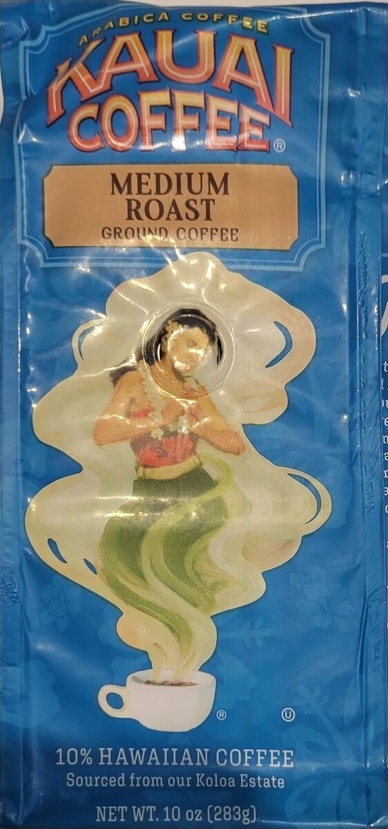 Kauai Coffee Ground Medium Roast 10% Hawaiian Sourced (1 Bag Kauai Coffee Ground Medium Roast 10% Hawaiian Sourced (1 Bag