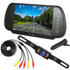 7" Backup Camera and Rear View Monitor Kit System Reverse Parking Night Vision