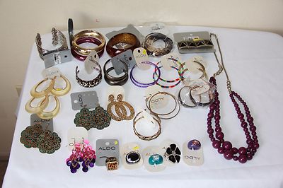 Lot of 25 New ALDO Fashion Jewelry Necklaces Ring Earrings Womens Accessories #2
