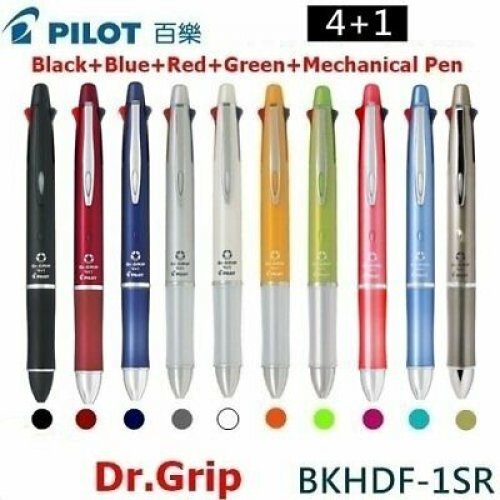 PILOT Dr.Grip 4+1 Multi-function Pen 0.7mm 4 Colors Pen + 0.5mm