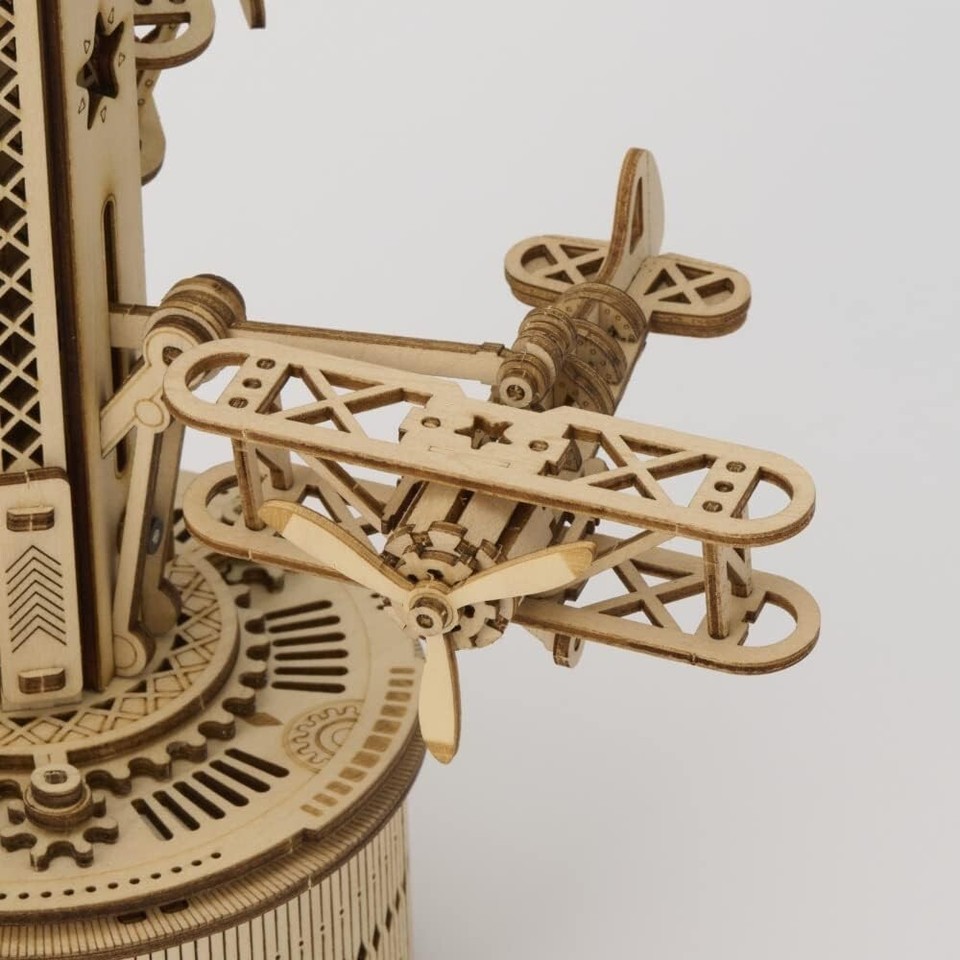 Robotime ROKR Airplane Control Tower AMK41 Mechanical Music Box Wooden robotime-rokr-airplane-control-tower-amk41-mechanical-music-box-wooden