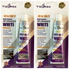 New White Silicone Sealant Tube Bathroom Kitchen Shower Sealer Edging Seal 50g