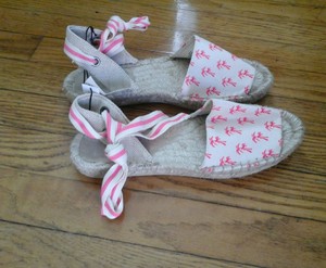 neon pink espadrilles