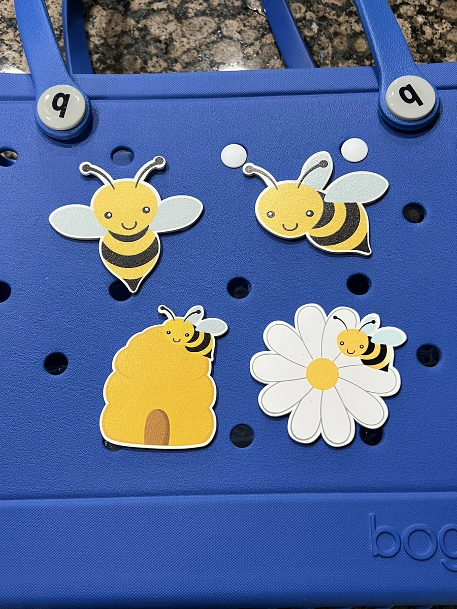 Summer Bee Beehive Bogg Bag tote bag charm set