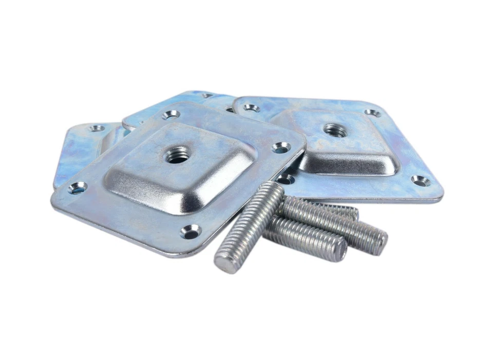 4xMöbelfüße Holz konisch Möbelbeine Gerade & Schräg Inkl. Montage Set - Bild 4 von 4