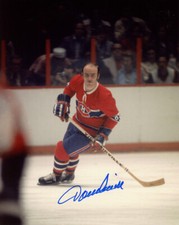 JACQUES LEMAIRE SIGNED 8x10 PHOTO MONTREAL CANADIANS LEGEND RARE BECKETT BAS