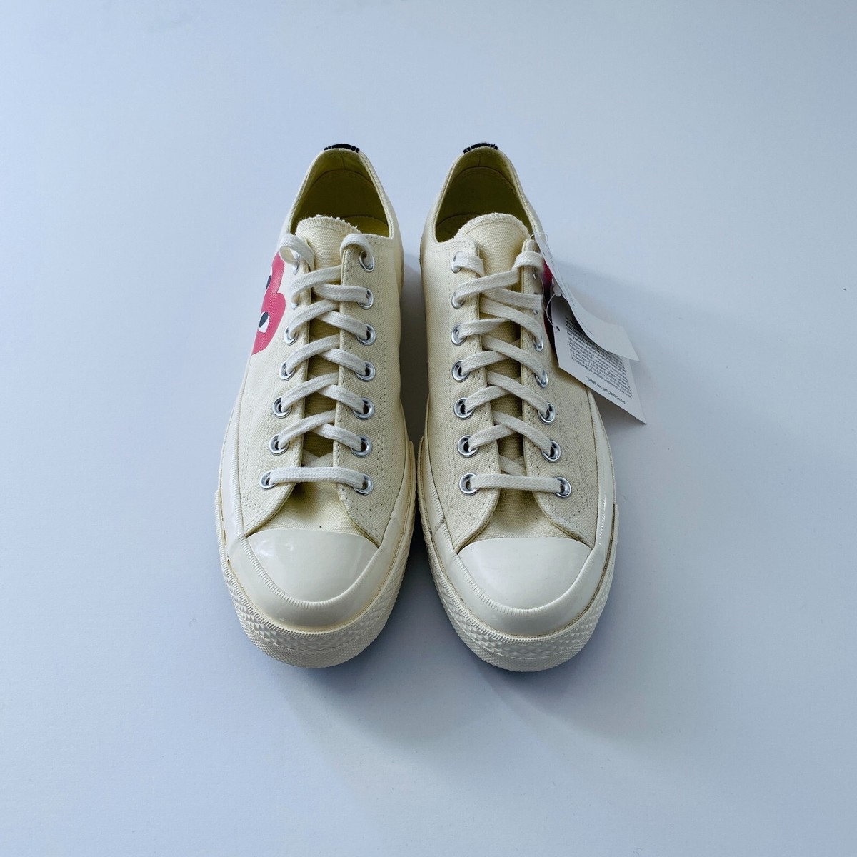 COMME DES GARCONS CDG PLAY CONVERSE WHITE LOW UNISEX AZ-K111