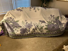 Slashop Durable Pet Friendly Sofa Cover-Lavender Bloom-71" x 118" Washable-New