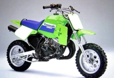 OEM Kawasaki KD80X Complete Front Fork Set Left Right Suspension 88 89 90 -AS IS