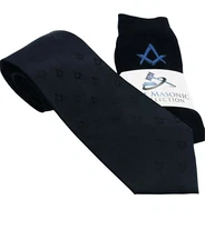 Men's Freemasons Masonic Socks & Tie - Masons Gift Lodge Regalia