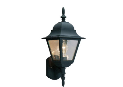 Volume Lighting Black Hardwired Outdoor Coach Light Sconce w/Clear Beveled Glass