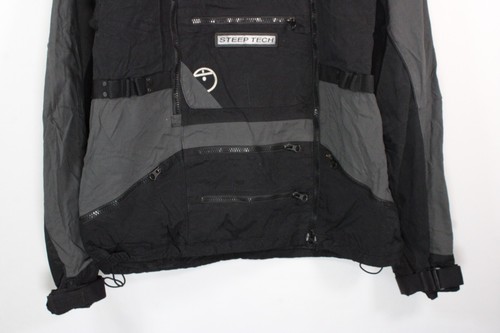 Chaqueta The North Face Steep Tech Para Hombre Mediana Negra Exterior Gorpcore Con Capucha Esquí - Imagen 3 de 18