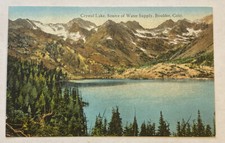 Vintage Divided Back Postcard, Crystal Lake, Water Supply Source, Boulder, Co