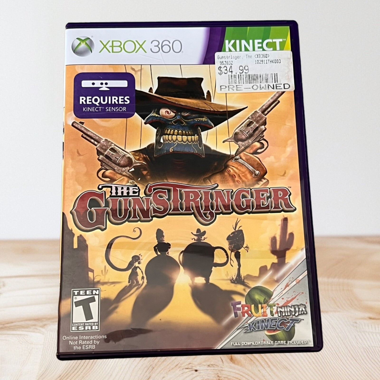Gunstringer 360 The Gunstringer (Microsoft Xbox 360) Kinect Video Game W/insert | eBay