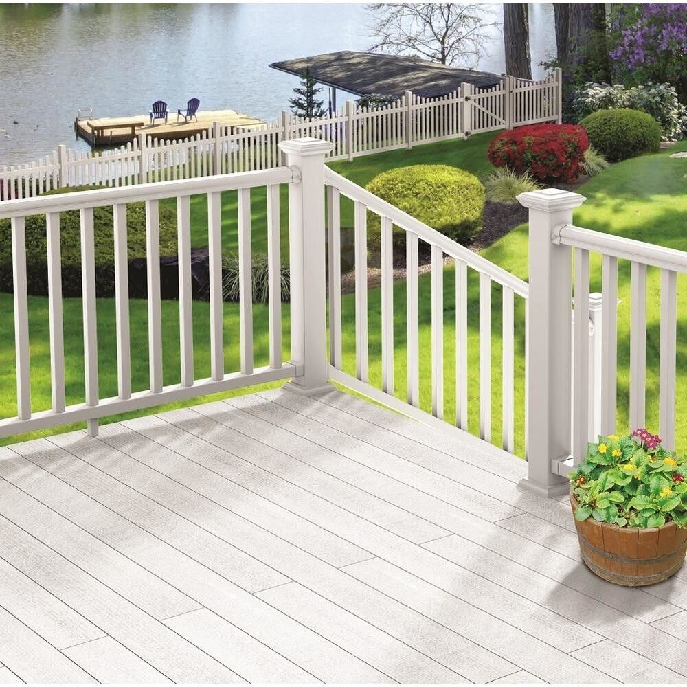 Durable Handrail Stair Railing Kit Traditional Veranda Vinyl Porch Deck,  White 40933039883 | Ebay