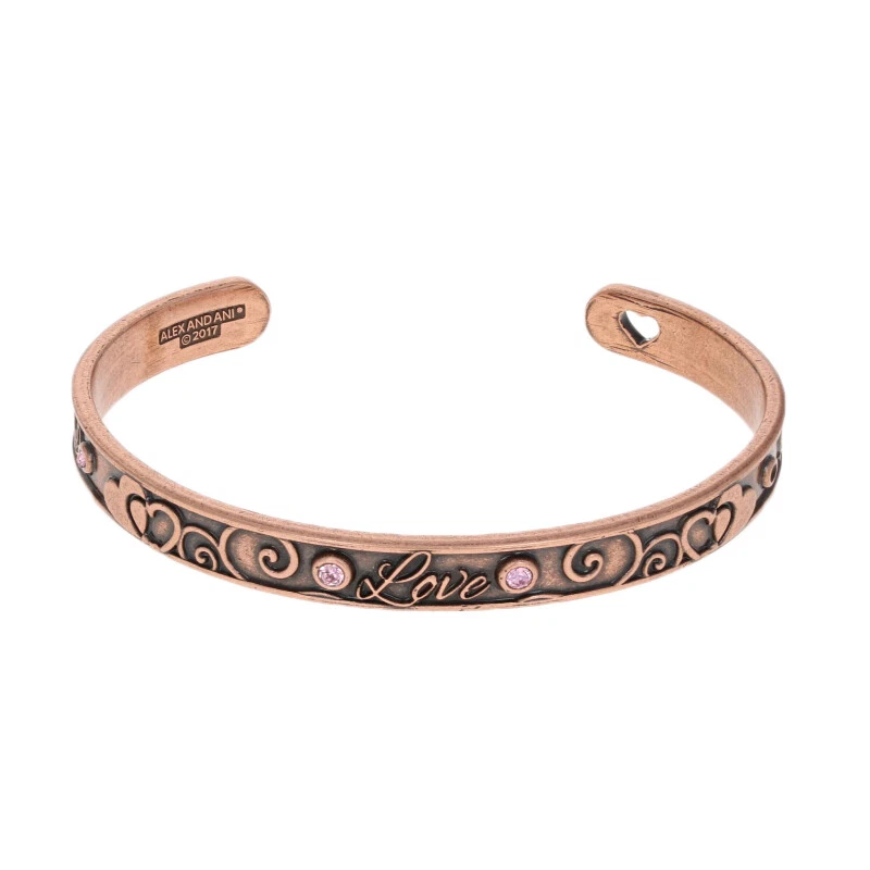 Alex and ani love bracelet rose gold clearance