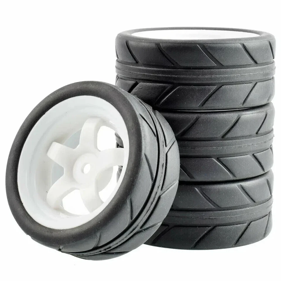 Rc Car 1/10 Wheels Tires Onroad For Tamiya tt01 tt01e tt02 Hpi Rs4 HSP Kyosho D4 - Image 4 of 4