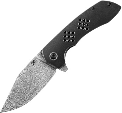 New Kansept Knives Entity Framelock Damascus K1036B3