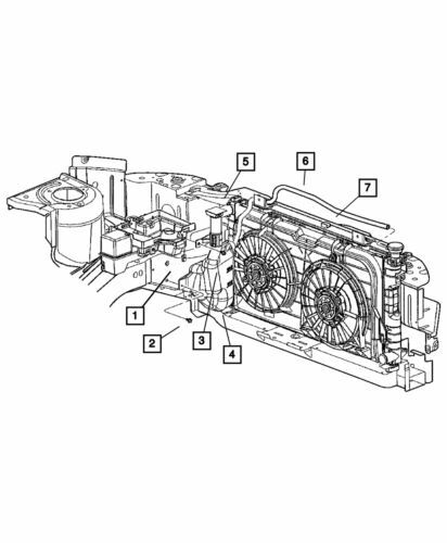 Botella de reserva de refrigerante para Dodge Grand Caravan 2004-2007 (N/P 4677459AE)