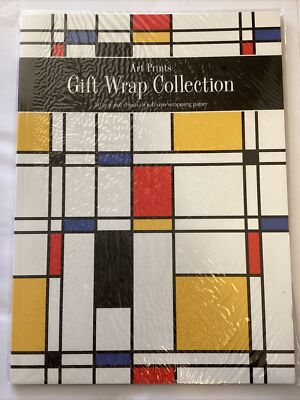 Geschenkpapier Set x 10 Blatt - Kunstdruck Design. Neu. Eingewickelt. Gratis Versand