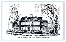 The Pettibone Tavern Simsbury CT Connecticut Early Postcard