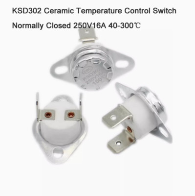 KSD302 Keramik Temperaturregelschalter normal geschlossen 250V16A 40-300°C