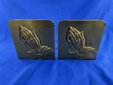 Vintage Philadelphia Manufacturing Bookends Reproduction Albrecht Durer Praying