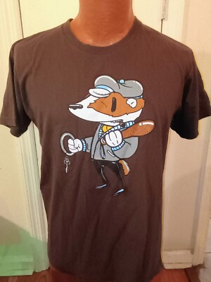 Honey Badger Men's Large Brown Short Sleeve T-Shirt.